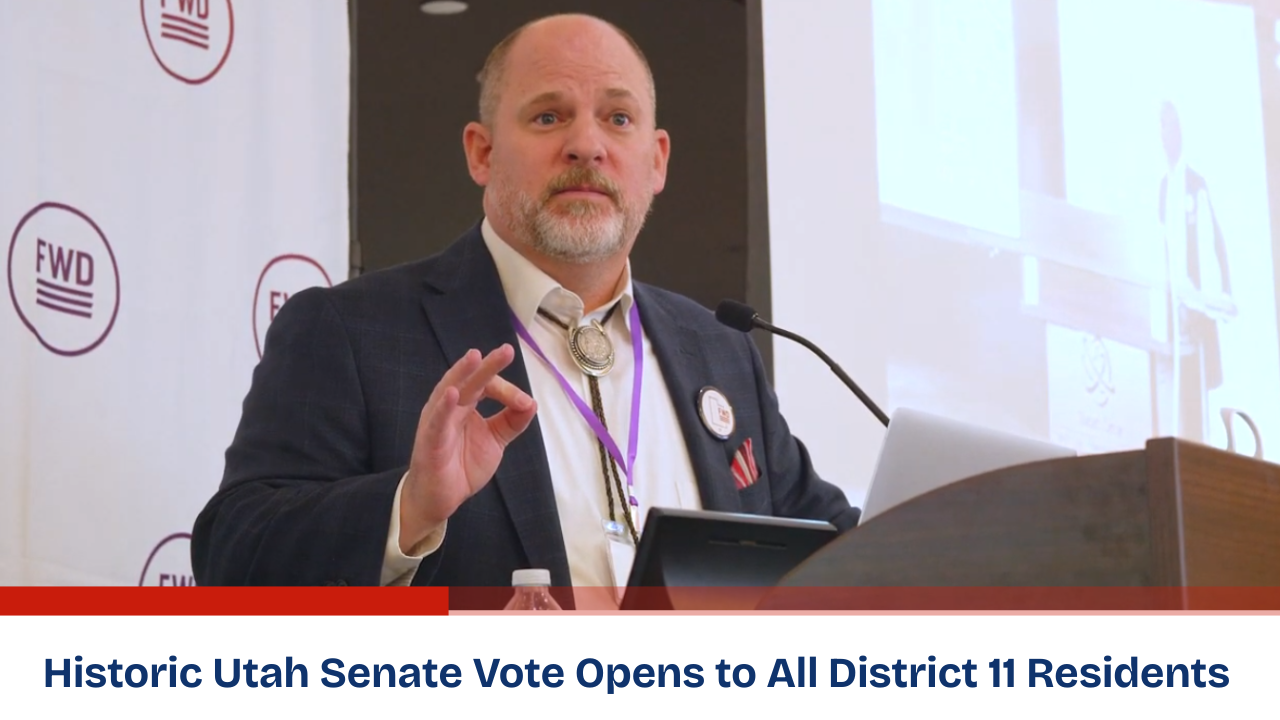 Historic Utah Senate Vote Opens to All District 11 Residents