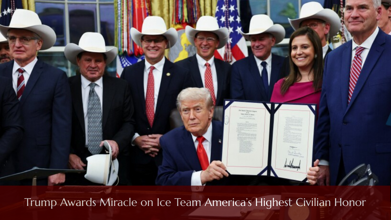 Trump Awards Miracle on Ice Team America’s Highest Civilian Honor