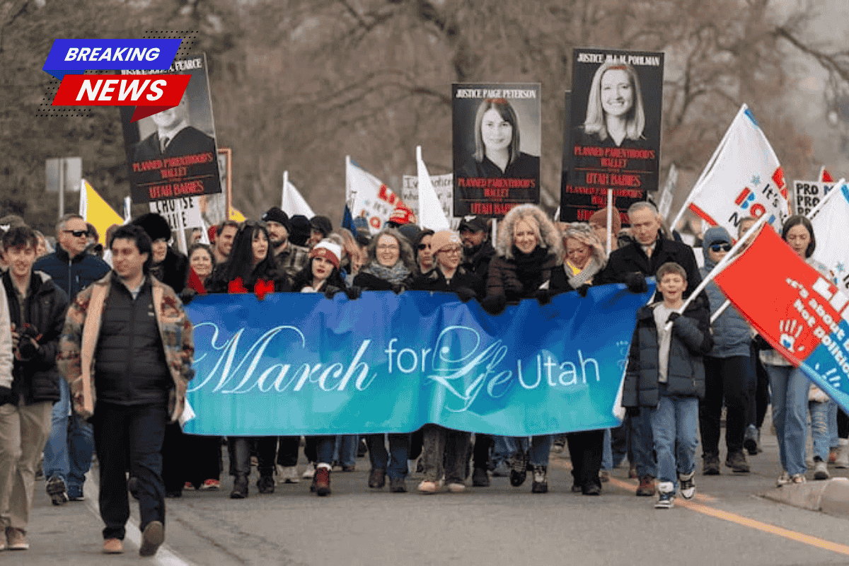 Pro-life advocates rally at the Utah Capitol as the abortion case approaches oral arguments