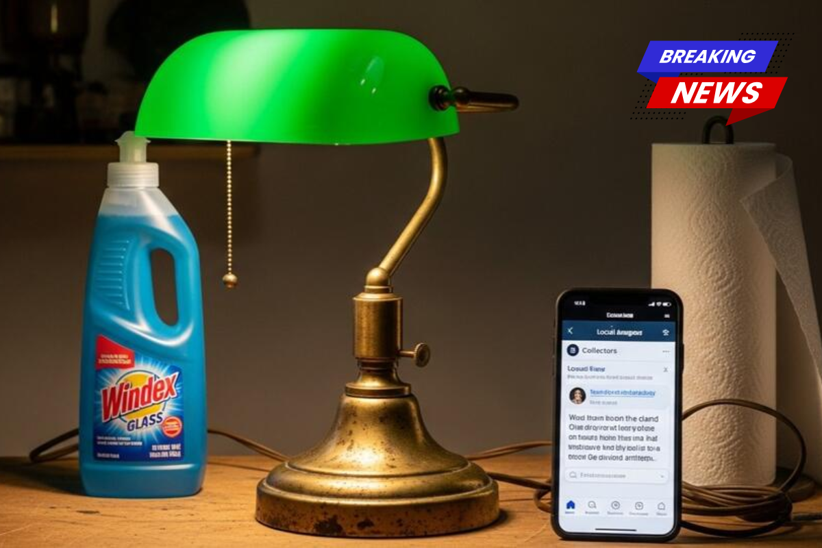 I purchased a dusty lamp for $5 at a moving sale. My neighbor warned me not to plug it in