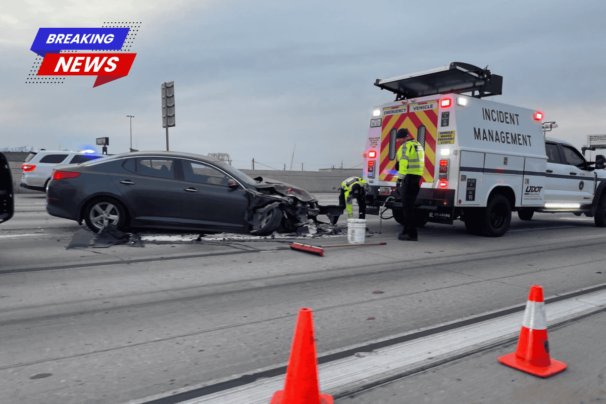 HAPPENING NOW Several lanes of northbound I-15 are blocked by a crash involving seven vehicles